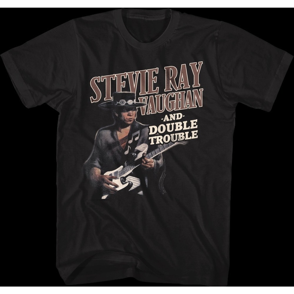 Texas Flood Stevie Ray Vaughan Double Trouble Blues Fan Retro T-Shirt